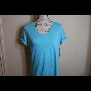 New with tags westbound cotton v neck blue t shirt